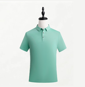Men's <b>Navy</b> <b>Blue</b> Short Sleeve <b>Polo</b> <b>Shirt</b> 100% Cotton Pique Knitted Anti-Wrinkle Solid Color Smart Casual Regular Fit - Product Image 5