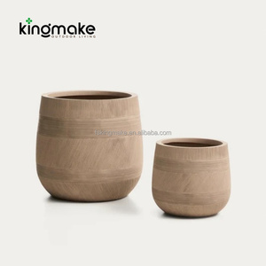 Maceta Decorativa de Cemento para Jardín, de Gran Diámetro, para Plantas Artificiales, Venta al Por Mayor de Fábrica - Product Image 5