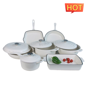 Fonte Mochoo fabbrica padella per pane in ghisa smaltata con coperchio/10 "forno per il pane in ghisa a lievitazione naturale teglia/forno olandese per <span class=keywords><strong>Bre</strong></span> - Product Image 6