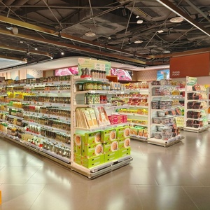 <span class=keywords><strong>Étagère</strong></span>s de supermarché en acier laminé à froid, fabrication directe usine Foshan, robustes, variées en couleurs et styles, possibilité de choisir les <span class=keywords><strong>étagère</strong></span>s - Product Image 1