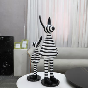 Décoration de maison Style nordique Simple Art Alien <span class=keywords><strong>Clown</strong></span> forme bureau maison accessoires ensemble cadeau décoration fournitures résine artisanat - Product Image 1