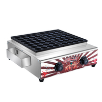 Vendita calda uso commerciale antiaderente Gas/elettrico giapponese alla griglia polpo Takoyaki Maker Machine