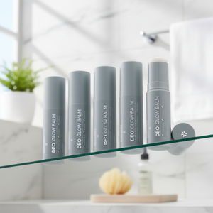 Glutanex Deo Glow Balm, Bálsamo Renovador Orgánico, Antitranspirante Nutritivo Clínico, Sin Fragancia, Hidratante, Cuidado Diario Premium Reafirmante - Product Image 3