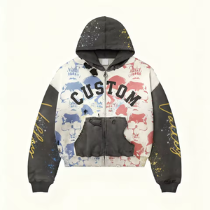 <span class=keywords><strong>Felpa</strong></span> con Cappuccio 100% Cotone Pesante Stile Retrò Streetwear Vestibilità Ampia Stampa Opzionale Personalizzabile Ricamata Casual Primaverile - Product Image 2