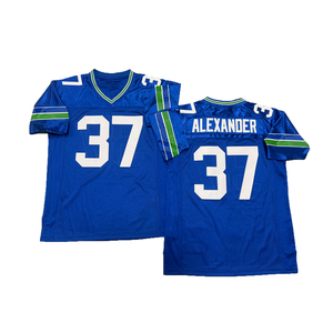 Maglia da rugby da uomo in stile vintage cucita, modello FAN Jim Zorn Marshawn Lynch Richard Sherman Kam Chancellor, taglie S-3XL, spedizione rapida - Product Image 4