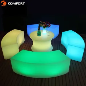 Night Club Bar Lounge Furniture Nightclub Illuminated Waterproof Led Bar Table Led Furniture Cocktail Tables Party Furniture