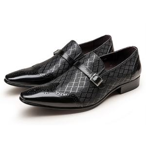 Zapatos de Vestir Formales de Cuero Genuino Estilo Tibetano para Hombre, con Punta en Pico, Sin Cordones, de Caña Alta, Impermeables, para Oficina y Carrera Profesional - Product Image 1