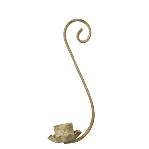 Portavelas Cónico Rústico de Hierro para Decoración del Hogar y Navidad - Product Image 1