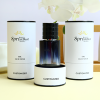 Luxus runde Kraft papier Tube Box für Kosmetik Parfüm Kerze Wein Wodka Whisky Saft Soda Verpackung Metalls topfen für Kaffee Tee