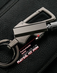 En gros, Outil d'allumage multifonctionnel portable et étanche en métal pour camping, avec porte-clés, allume-feu au kérosène et ouvre-bouteille, pour homme - Product Image 3