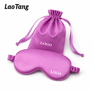 Mascherina <span class=keywords><strong>per</strong></span> Occhi in Raso di Alta Qualità con Logo Personalizzato <span class=keywords><strong>per</strong></span> Viaggi e Sonno - Product Image 1