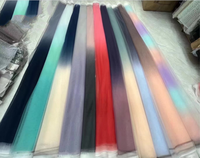 DELACE usine en gros dernière robe tissu de tulle coloré avec des costumes de performance dégradé de couleur tulle maille dentelle tissu