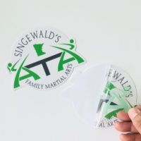 Autocollants Vinyle Transparents de Haute Qualité Découpés à la Forme Mat/Brillant, Imperméables, avec Logo Personnalisé