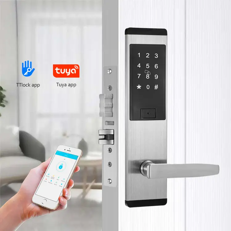 2024 nuovo arrivo chiave intelligente serratura digitale Smart TTlock serratura senza chiave con mortasa Standard americano