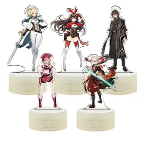 Tùy Chỉnh Bán Buôn Anime Trò Chơi Acrylic Hội Đồng Quản Trị 3D Ánh Sáng Ban Đêm Genshin Tác động Ngủ Đèn Quà Tặng