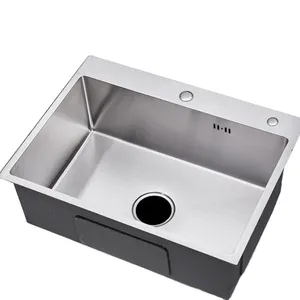 菲律宾商业厨房水槽使用 304 不锈钢洗手盆没有水龙头