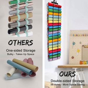 Amazing Custom <b>Vinyl</b> Storage Organizer <b>Vinyl</b> Roll Holder Wall Mount Over the Door Hanging Craft Storage Rack - Product Image 3
