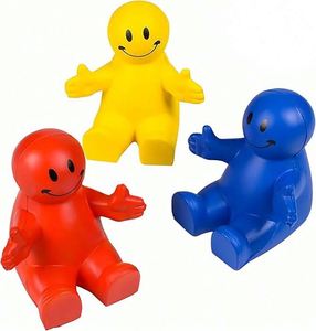 Imprinted Logo Happy Duke Desktop Mobile Phone Holder Stand Stress Ball Human Shape Squeezable Phone Holder Stress <b>Toys</b> - Product Image 1