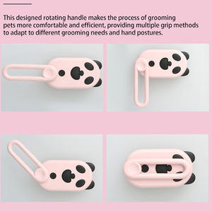 Spazzola a Vapore per Gatti con Luce UV Ricaricabile, Pettine per Rimozione Peli di Animali, Spazzola Spray Massaggiante in ABS per Cani - Product Image 6