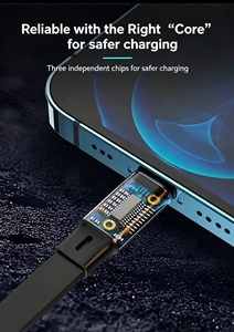 Câble de charge rapide 3-en-1 personnalisé avec logo pour iPhone, Type C, Android, universel et rétractable – Vente en gros - Product Image 4
