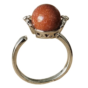 <span class=keywords><strong>Anillos</strong></span> de Plata de 10 mm con Piedras <span class=keywords><strong>para</strong></span> Mujer, <span class=keywords><strong>Adolescentes</strong></span> y <span class=keywords><strong>Niñas</strong></span>, <span class=keywords><strong>Anillos</strong></span> de Dedo con Bolas Naturales de Piedras Preciosas, Joyería Clásica <span class=keywords><strong>para</strong></span> Fiestas y Compromisos - Product Image 2
