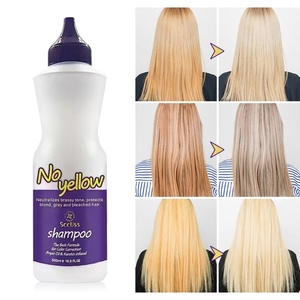 Shampooing violet bio de qualité salon pour cheveux blonds, anti-jaunissement, pour cheveux argentés - Product Image 6