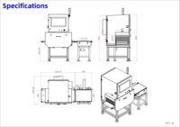 Machine de détection d'objets étrangers par rayons X industrielle 220V haute précision pour la production alimentaire