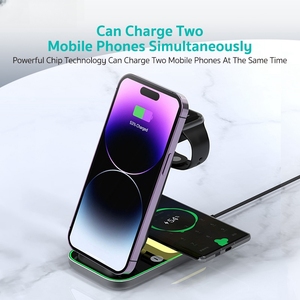 Cargador Inalámbrico Magnético 4 en 1 Extraíble de Fábrica, Adaptador de Cargador Inalámbrico Móvil para <span class=keywords><strong>Samsung</strong></span> iPhone - Product Image 5