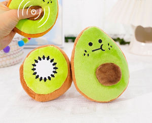 Güzel avokado şekli Pet peluş oyuncak Mini sevimli gıcırtılı Pet oyuncaklar köpek dişleri taşlama diş Pet çiğnemek oyuncak - Product Image 1