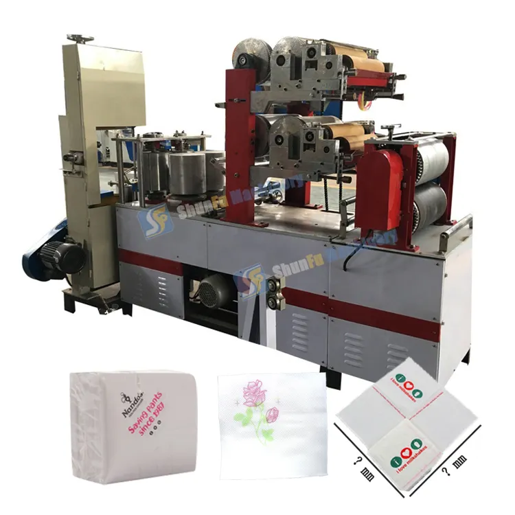 Máquina automática cheia para fabricar guardanapos de papel pequeno guardanapo papel tissue fazendo máquina preço