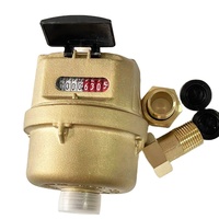 Compteur d'eau volumétrique en laiton de haute qualité LIRLEE Classe C DN15 DN20 Compteur d'eau rotatif à piston volumétrique en laiton