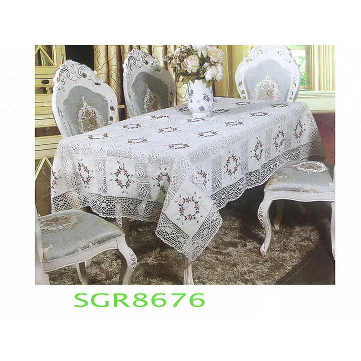 テーブルクロス手刺繍100×100