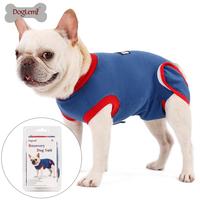Costume de récupération en coton de luxe pour chats chiens automne été Style Simple motif solide T-Shirt manteau XS accessoires médicaux chirurgie