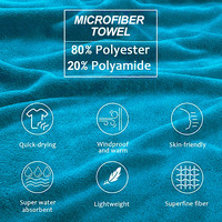 Ensemble de serviettes de bain en microfibre ultra absorbantes personnalisées en usine, séchage rapide et doux pour le séchage des cheveux au spa Techniques imprimées pour les hôtels