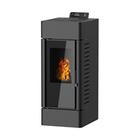 NB-PG6 6KW Nouveau Design Poêle à granulés domestique autonome à chauffage rapide avec chargement automatique de granulés pour salon