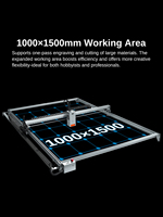 LASER TREE K1 60W Plus 1000x1500mm Graveur laser DIY, machine de gravure laser CNC, machine de gravure sur métal avec pompe à air