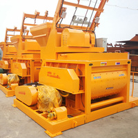 Offre Spéciale JS750 750L Bétonnière à Double Arbre à Entraînement Forcé avec Élévateur pour Chantier de Construction ou Centrale à Béton