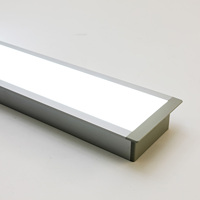 Profilé en aluminium sur mesure, éclairage LED linéaire, 3CCT, DALI, luminaire suspendu à intensité variable pour l'éclairage architectural et commercial