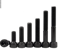 Tête à six pans creux noir traitement de Surface boulon Allen vis à tête cylindrique d'oxyde DIN912 acier au carbone GB M8 noir noir M5 X 40 Mm Graboss