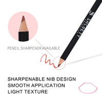 Nouveau Design Oblate noir longue durée imperméable mat crayon à lèvres personnalisé lisse haute Pigment sans cruauté envers les animaux