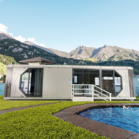 CGCH Nouvelle Capsule Mobile Commerciale Préfabriquée, Cabine en Structure d'Aluminium, Appartement Chambre Étanche