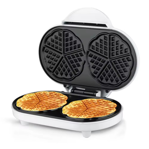 Máquina para Hacer Waffles Eléctrica Antiadherente, Mini Máquina para Desayunos, Máquina para Hacer Waffles Doble para el Hogar - Product Image 1