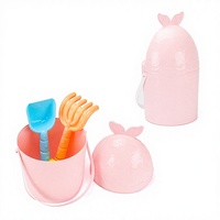 WANNA FUN Jeux de plage écologiques multicolores pour enfants, jouets de plage en plastique d'été, ensemble seau et pelle, jouet de plage en bord de mer