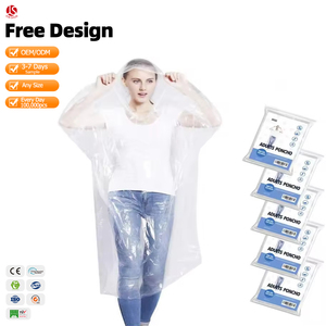 <span class=keywords><strong>Poncho</strong></span> <span class=keywords><strong>de</strong></span> <span class=keywords><strong>pluie</strong></span> jetable en plastique épais imperméable adulte clair avec capuche vêtements <span class=keywords><strong>de</strong></span> <span class=keywords><strong>pluie</strong></span> d'urgence imperméables pour hommes femmes filles randonnée - Product Image 1