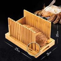 Coupe-pain manuel en bambou écologique 2026 – Outil de boulangerie et pâtisserie pour pain fait maison – Trancheuse à pain