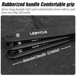 ประแจหัวแหลมสำหรับดุมล้อจักรยานเสือภูเขาและจักรยานเสือหมอบ LEBYCLE ขนาด 13/14/15/16/17/18/19/20/21/22/23/24/26/28 มม. ประแจซ่อมดุมล้อแบบปลายเปิด - Product Image 6