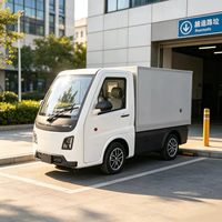 Camionnette électrique L7e EEC à batterie lithium 4x4, mini-fourgonnette de transport fermée pour entreprises de services logistiques, commande en gros