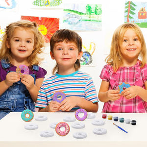 Kit Premium Non Tossico per Modellare e Dipingere in Gesso a Forma di <span class=keywords><strong>Ciambella</strong></span> Fai-da-Te per Bambini, Regalo Educativo per Arti e Mestieri Creativi - Product Image 2