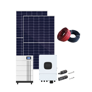 ระบบพลังงานแสงอาทิตย์ไฮบริด 48V 30kw พร้อมแบตเตอรี่สำรองไฟสำหรับบ้าน ชุดติดตั้งแบบติดผนังครบชุด - Product Image 3