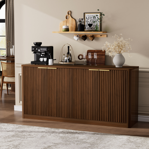67-inch Modern Wavy <b>Sideboard</b> Curved Contour Design Storage Function for Kitchen Living Room Hotel Easy Assembly Adjustable - Product Image 3